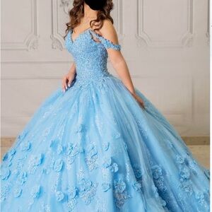 Elegant Blue Ball Gown